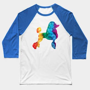 poodle proud proudle pride rainbow dog dogmonth Baseball T-Shirt